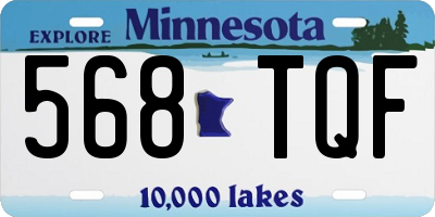 MN license plate 568TQF