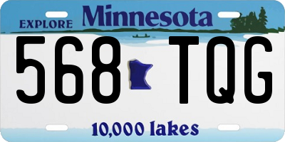 MN license plate 568TQG
