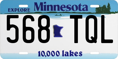 MN license plate 568TQL