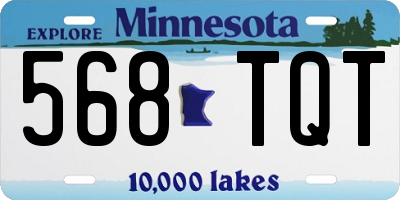 MN license plate 568TQT