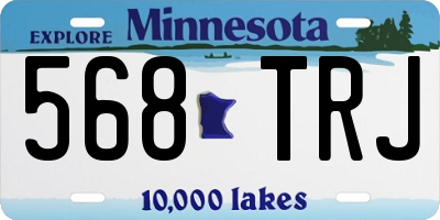 MN license plate 568TRJ