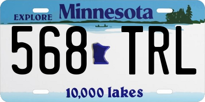 MN license plate 568TRL