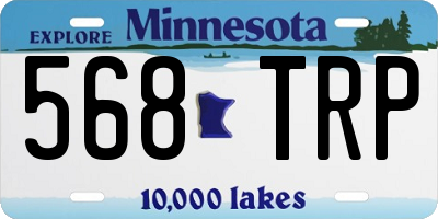 MN license plate 568TRP