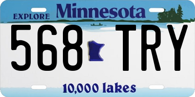 MN license plate 568TRY