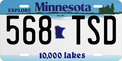 MN license plate 568TSD