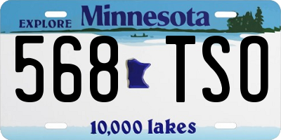 MN license plate 568TSO
