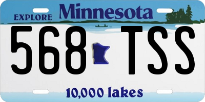 MN license plate 568TSS