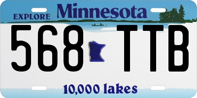 MN license plate 568TTB