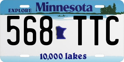 MN license plate 568TTC