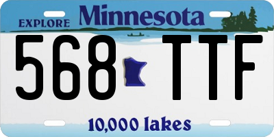 MN license plate 568TTF