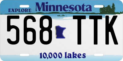 MN license plate 568TTK