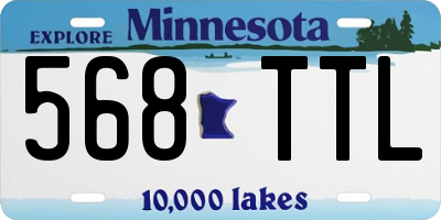 MN license plate 568TTL