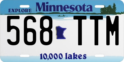 MN license plate 568TTM