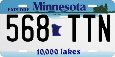 MN license plate 568TTN