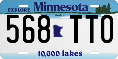 MN license plate 568TTO