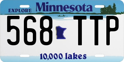 MN license plate 568TTP