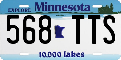 MN license plate 568TTS