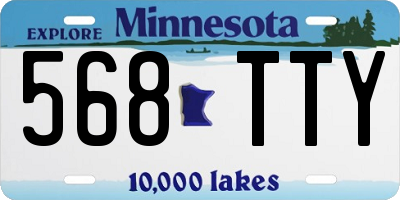 MN license plate 568TTY