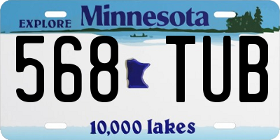 MN license plate 568TUB