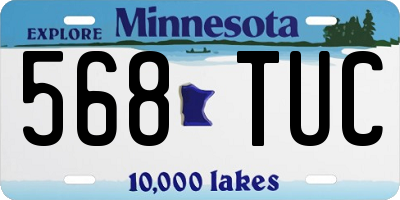 MN license plate 568TUC