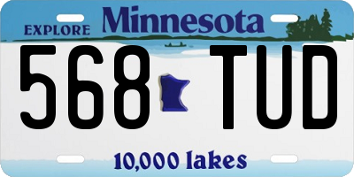 MN license plate 568TUD