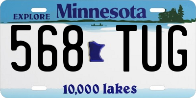 MN license plate 568TUG