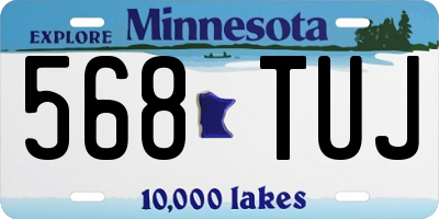 MN license plate 568TUJ