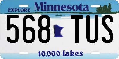 MN license plate 568TUS