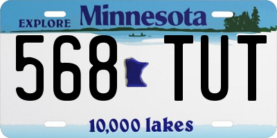 MN license plate 568TUT