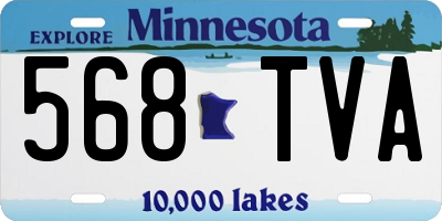 MN license plate 568TVA