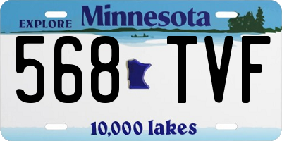 MN license plate 568TVF