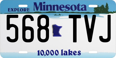 MN license plate 568TVJ
