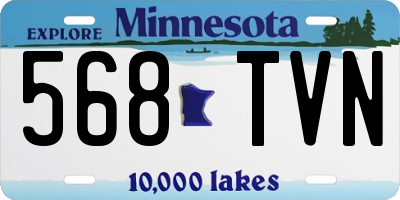 MN license plate 568TVN