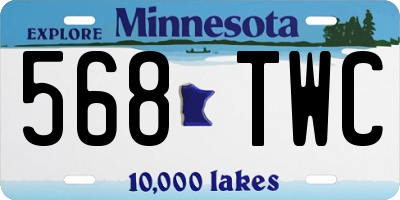 MN license plate 568TWC