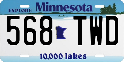 MN license plate 568TWD