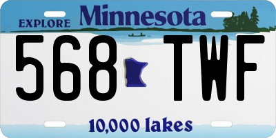 MN license plate 568TWF