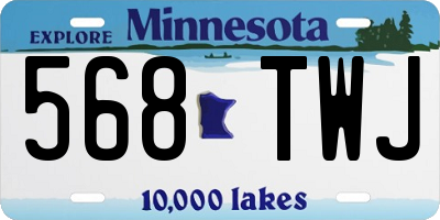 MN license plate 568TWJ