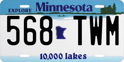 MN license plate 568TWM