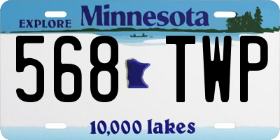 MN license plate 568TWP