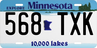 MN license plate 568TXK