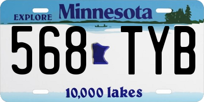 MN license plate 568TYB