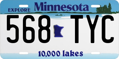 MN license plate 568TYC