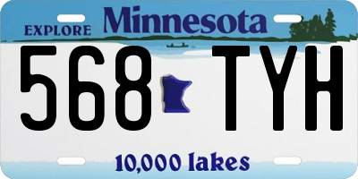 MN license plate 568TYH