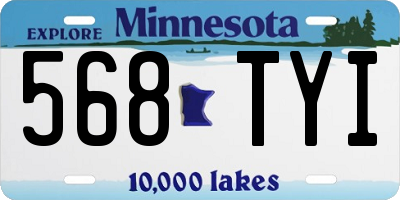 MN license plate 568TYI