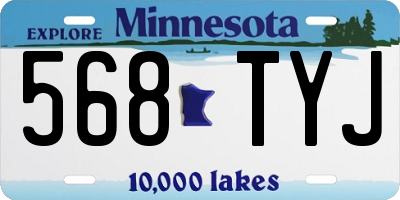 MN license plate 568TYJ