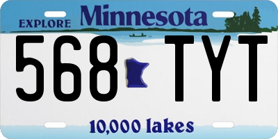 MN license plate 568TYT