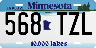 MN license plate 568TZL