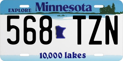 MN license plate 568TZN