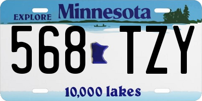 MN license plate 568TZY