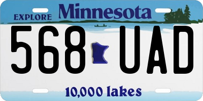 MN license plate 568UAD